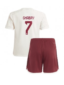 Otroški Nogometna dresi replika Bayern Munich Serge Gnabry #7 Tretji 2023-24 Kratek rokav (+ hlače)